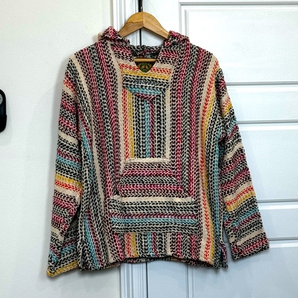 NEW Baja Joe THE ORIGINAL Baja Hoodie Multi Color, Small Sweatshirt - Picture 2 of 8